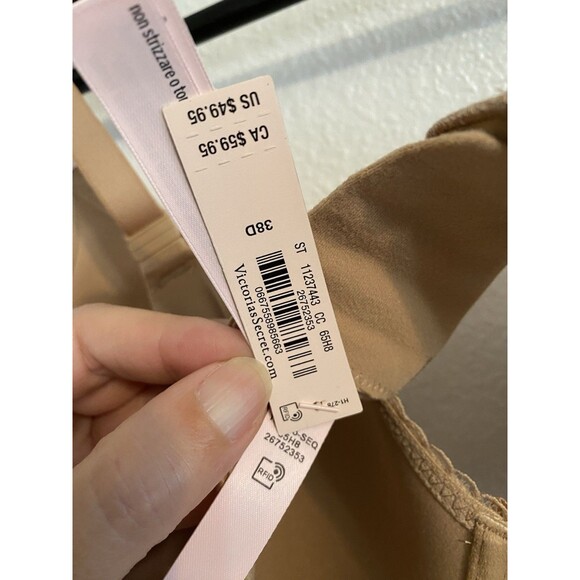 NWT Victoria’s 38D Secret Brown T-Shirt Bra C23 - Picture 5 of 6